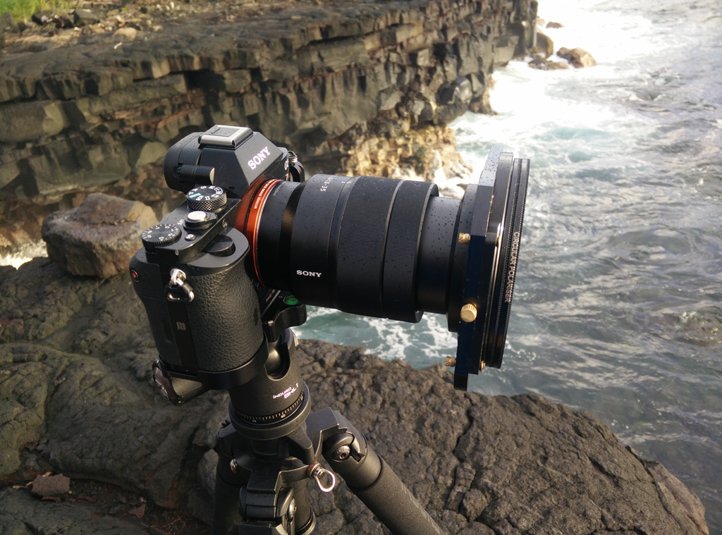 Salt water spray is always fun to deal with when doing seascape photography