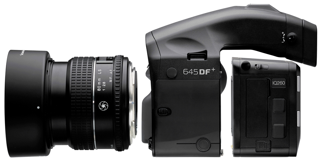 A complete Phase One IQ260 camera system The three parts of a Phase One camera system