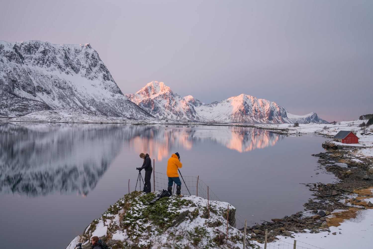 Workshop clients Lofoten Islands Tour