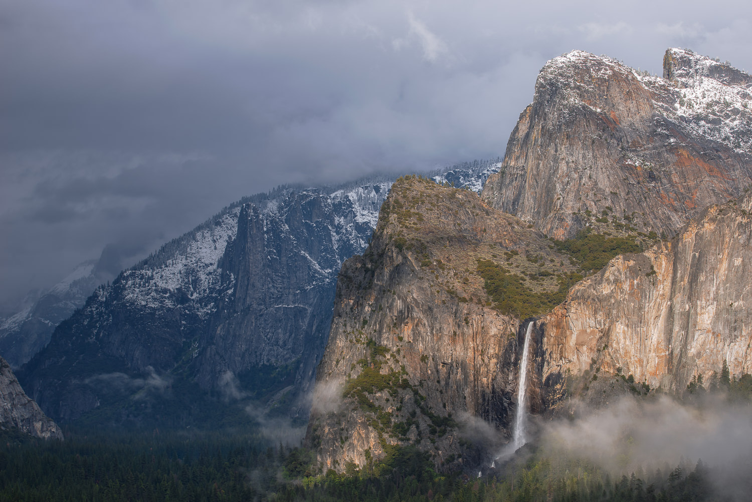 Storm Over Bridalveil Falls