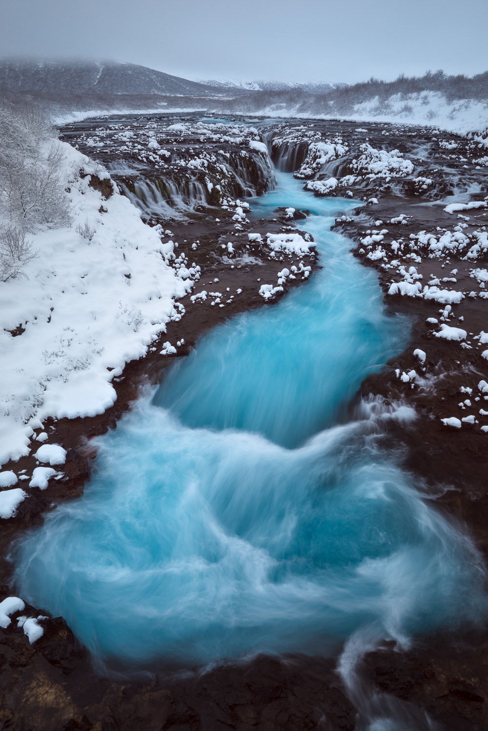 Bruarfoss in Winter