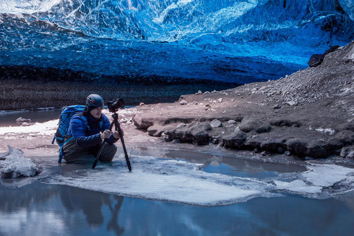 Using the a7r in an Ice Cave in Iceland