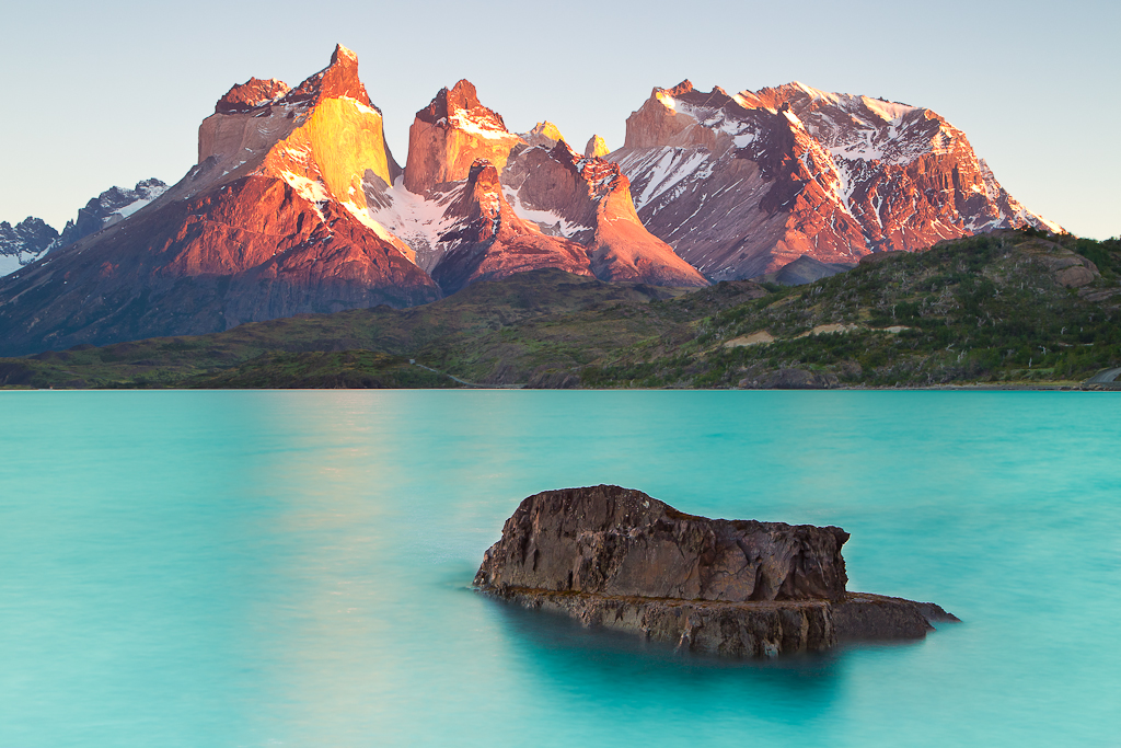 Sunrise over Cuernos del Paine - Patagonia – Colby Brown Photography