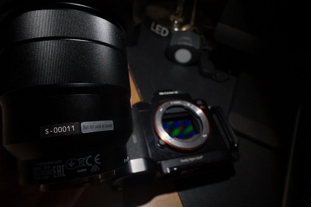 Pre-production model of the Sony FE 16-35 f/4 OSS lens