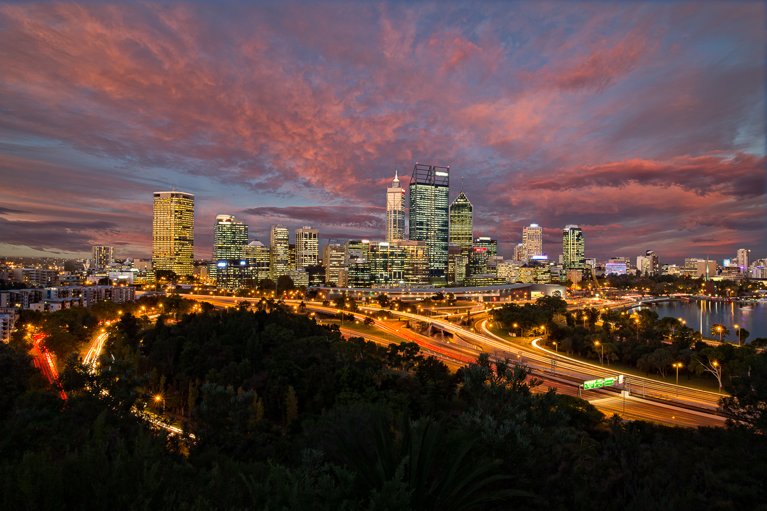 Sunset Over Perth, Australia