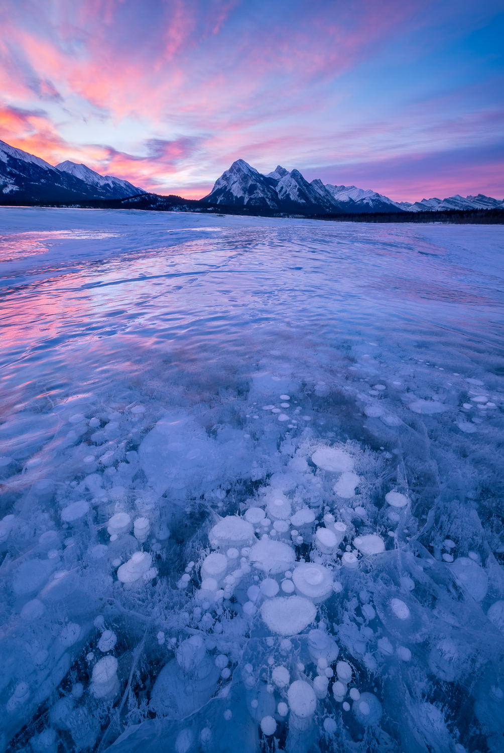Ice Bubble Sunrise
