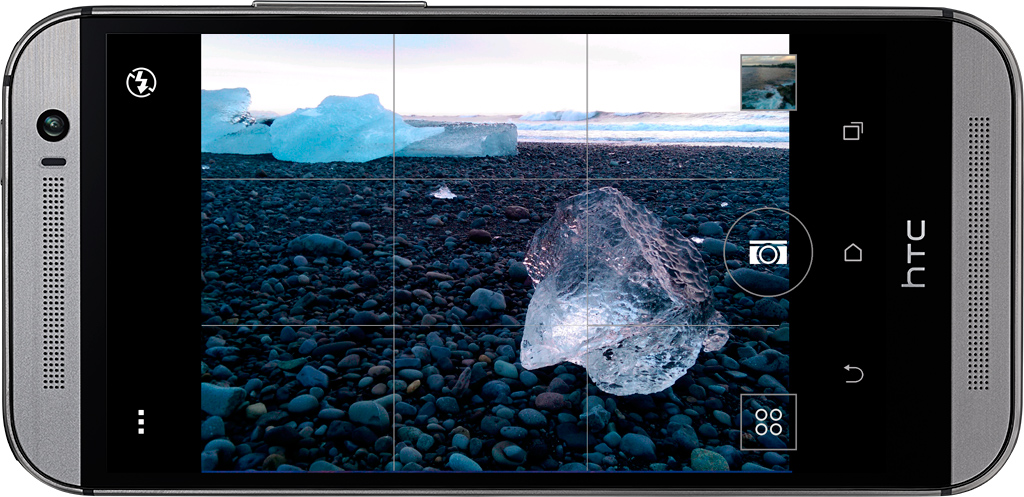 The M8 Camera App in use while in Iceland