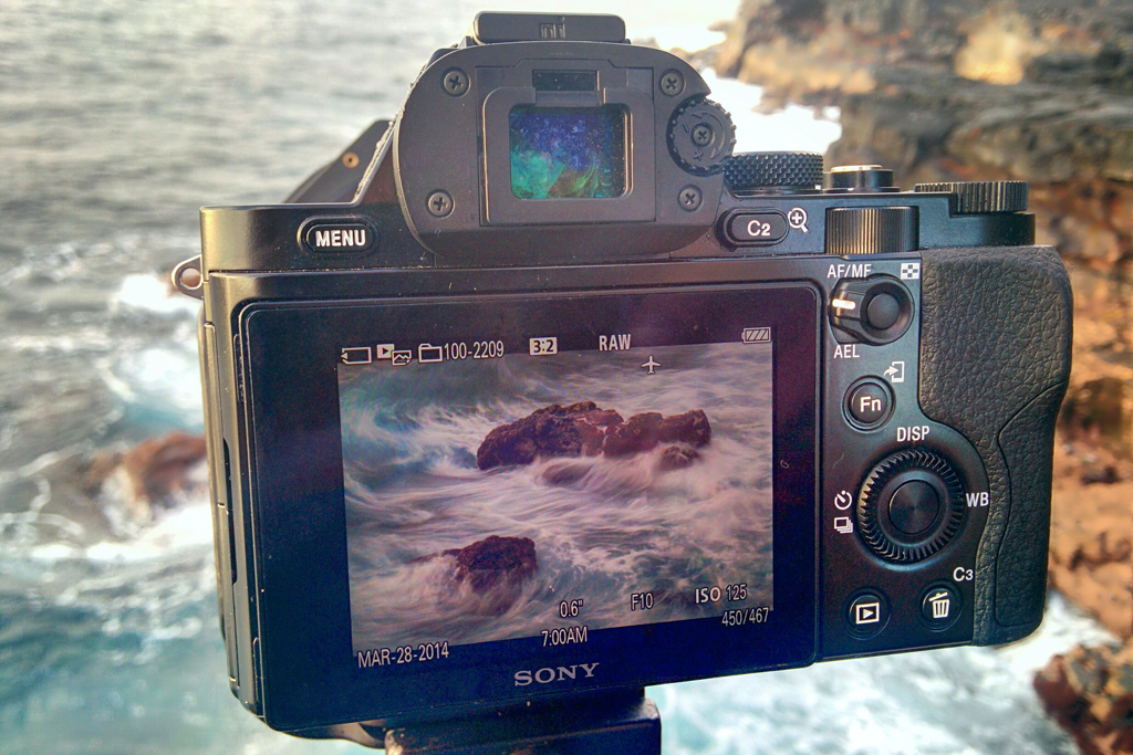 Sony a7r on location on The Big Island of Hawaii