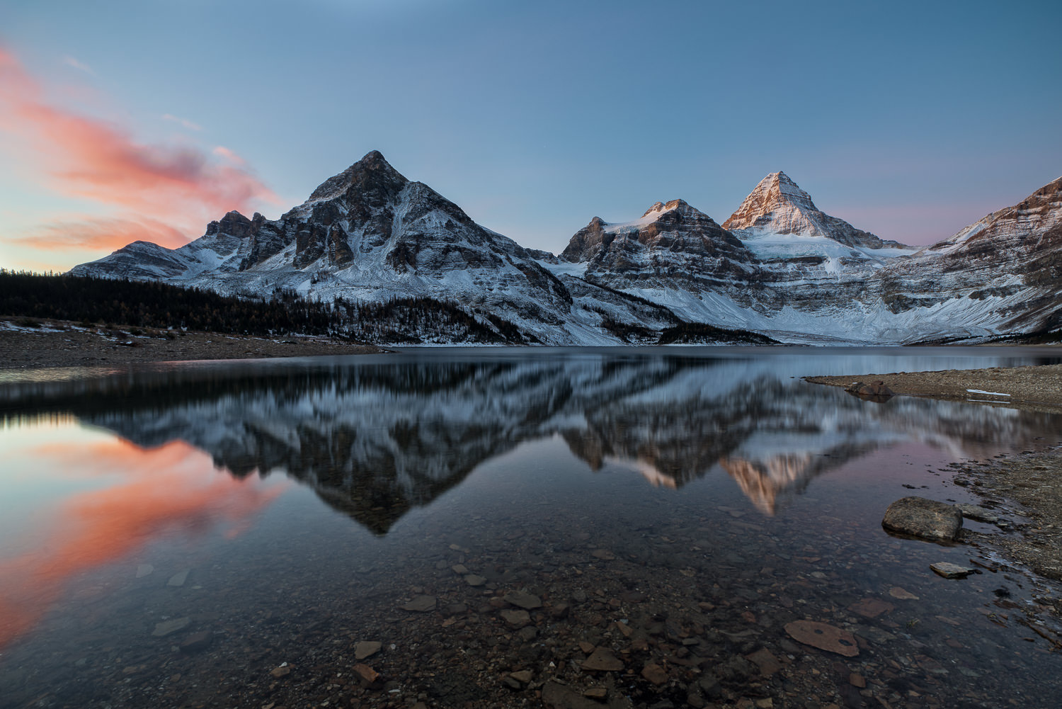Mt Assiniboine Sunrise Reflections