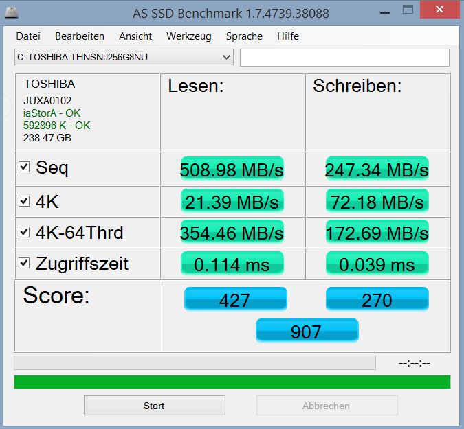 SSD Benchmarks (Don't mind the German)