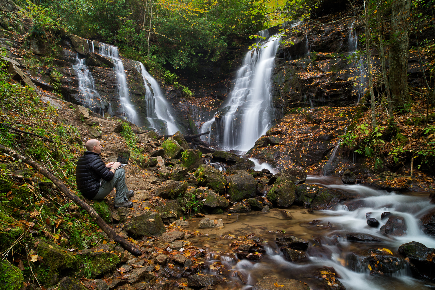 North Carolina Fall Waterfall Toshiba Kirabook