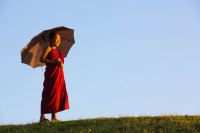 Monk-Umbrella-Bagan-Myanmar-Photo-Workshop