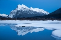 Icy Vermillion Reflections