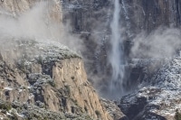 Spring Snow over Yosemite Falls