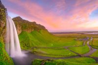 Seljalandsfoss-Sunset-Panorama-Iceland-Summer-Photo-Workshop