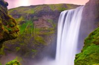 Sunset Over Skogafoss