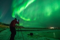 Colby Brown Photographing Northern Lights Iceland