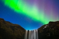 Glowing Skogafoss