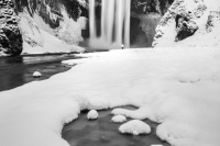 A Snowy Skogafoss