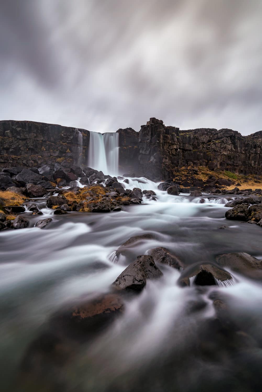 Oxarafoss_Waterfall_Iceland_Long_Exposure
