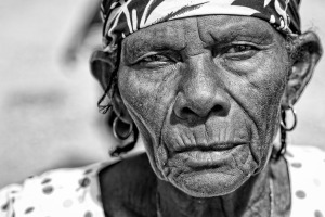 Woman from Sineas IDP Camp in Port au Prince Haiti