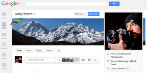 Colorado Photographer Colby Brown's Google Plus Profile