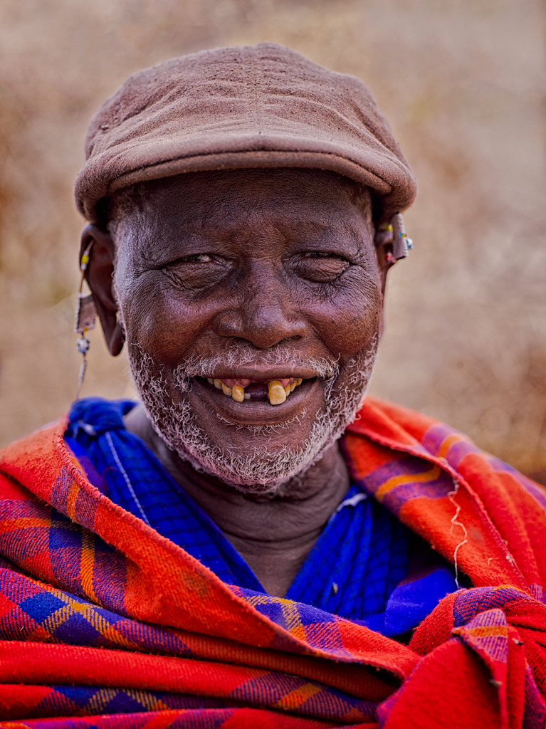 An image of the Chief of a Maasai village in Tanzania taken with a Phase One IQ260