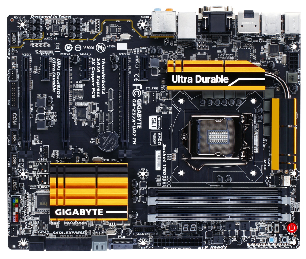 Gigabyte z97x-UD7 TH Motherboard with TB 2 Support
