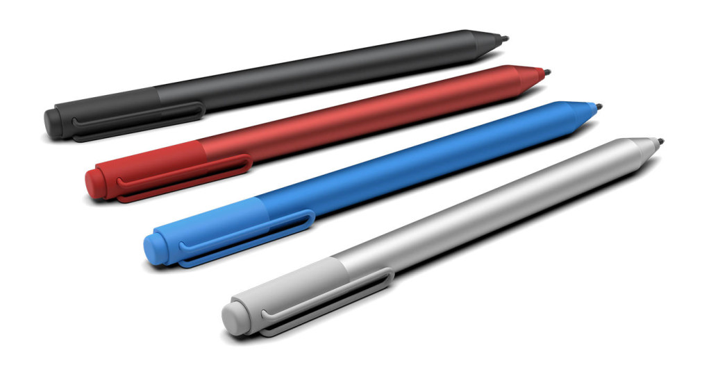 The new surface pen comes in a variety of colors
