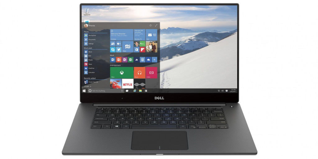 The new Quad Core Dell XPS 15 and its gorgeous near bezel-less screen is great for video editing.