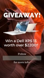 Instagram Giveaway Dell XPS 13 9370