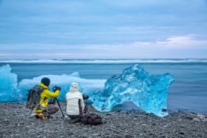 Photographers Beach Diamond Iceberg Jokulsarlon Photo Workshop