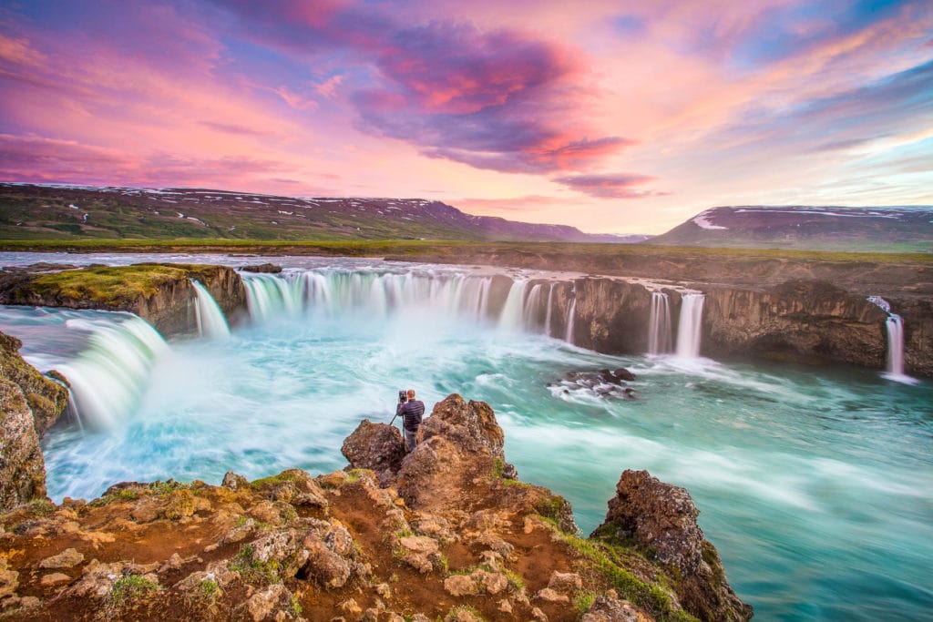 Godafoss, Iceland Sunset - Iceland Photography Workshop with Colby Brown