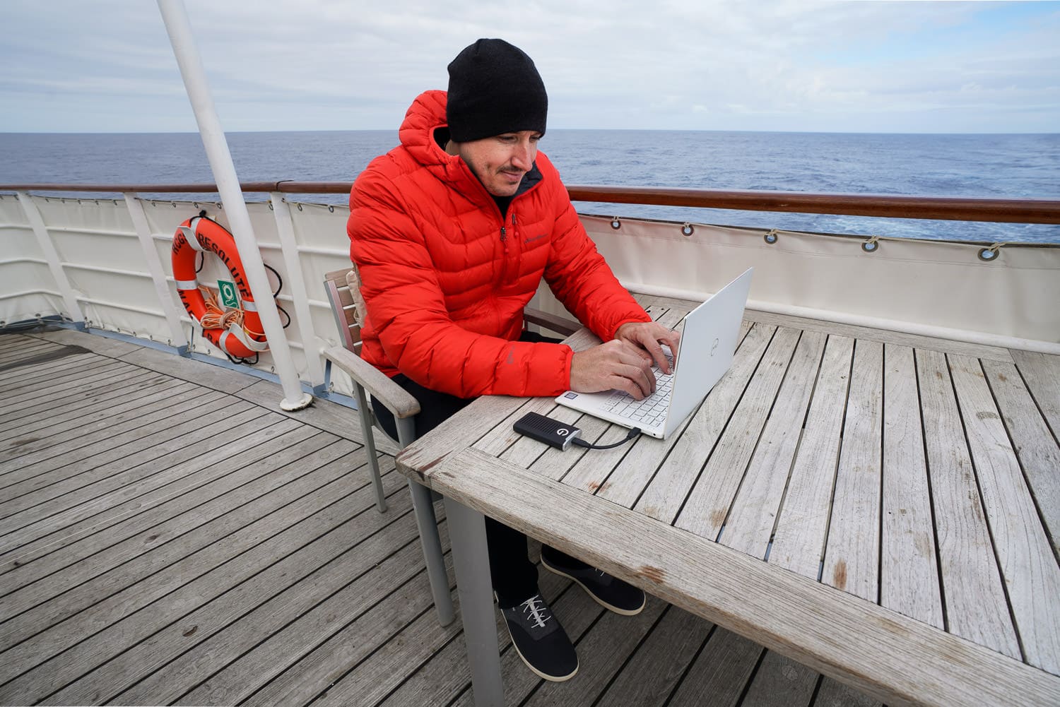 Dell XPS 13 9380 Editing Photos in Antarctica