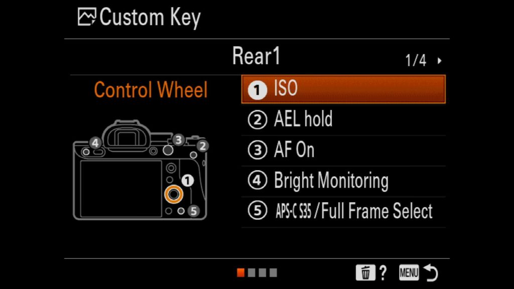 Customizing the Rear Buttons on a Sony a7R IV