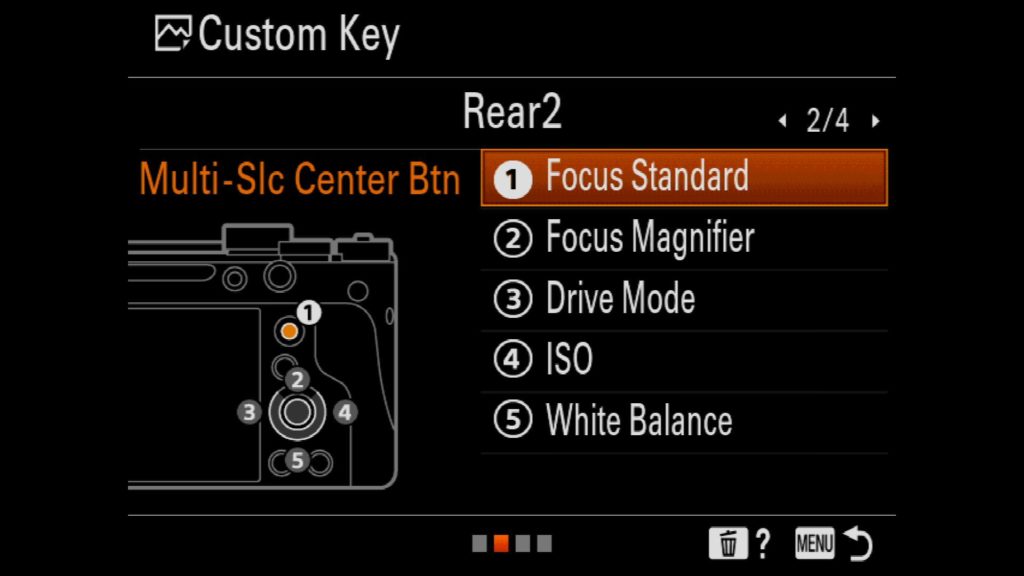 Customizing the Rear Buttons on a Sony a7R IV