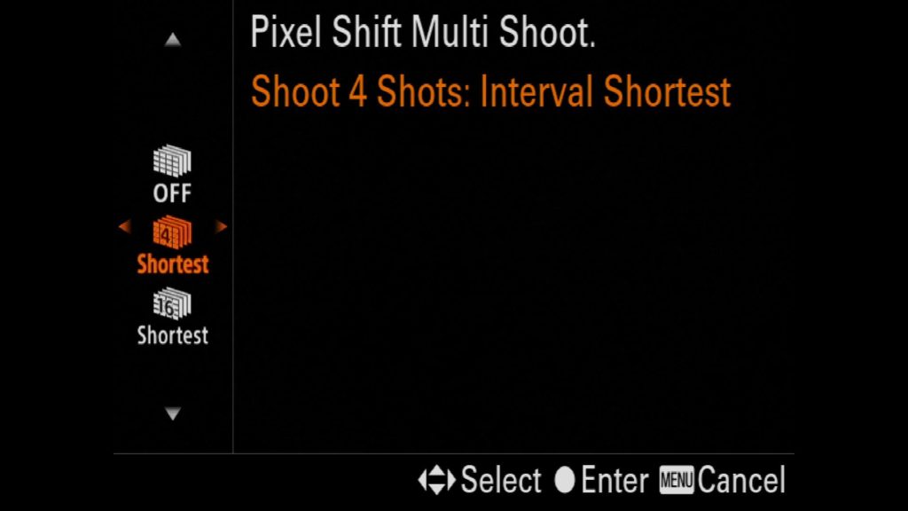 4 Shot Pixel Shift Sony a7R IV