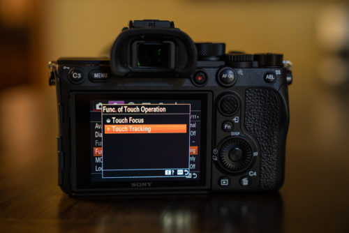 Touch Focus Tracking Sony a7R IV
