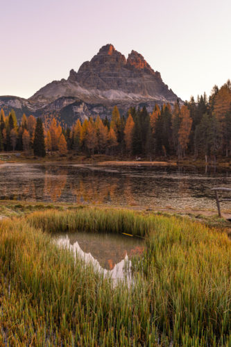 Antorno Lake Sunset