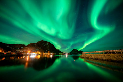Large Solar Storm for Northern Lights in Norway Photo Workshop