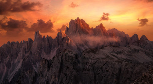 Dolomites Photography Workshop Sunset Panorama