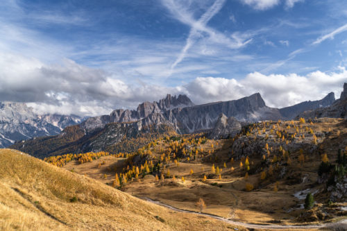 Valley of Fall Colors in the Dolomites
