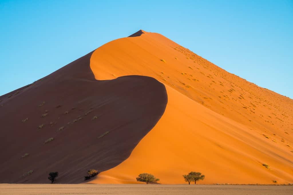 Sunset Over the Sossusvlei Dunes in Nambia for a Photography Workshop Adventure