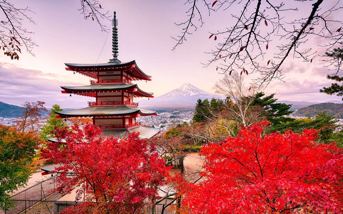 Japan in the Fall with the changing foliage colors, captured during a Photography Workshop