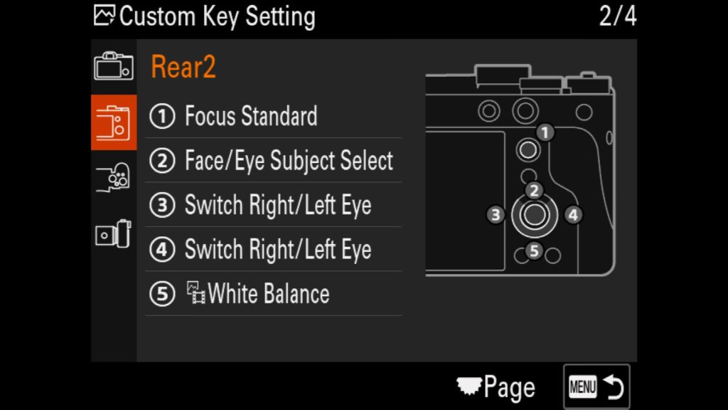 Customizing Sony a1 Rear Buttons 2