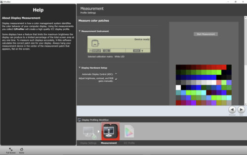 X-Rite i1 Profiler ACD Off Dell XPS Color Management