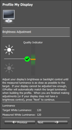 X-RIte i1 Profiler Brightness Adjustment Dell XPS Color Management