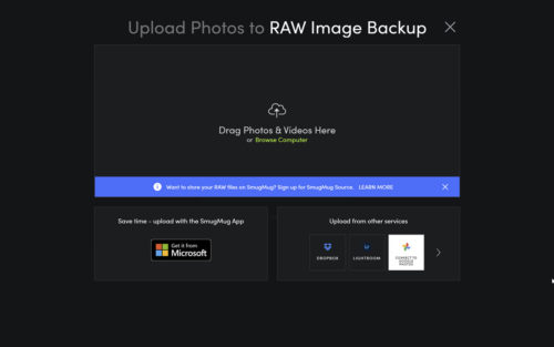 Uploading RAW Images to SmugMug