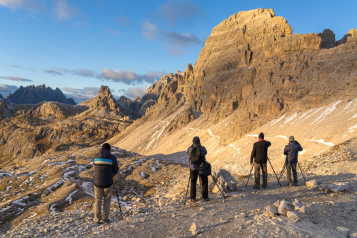 Shooting Sunset Near Tre Cime - Italy Dolomites Photography Workshop