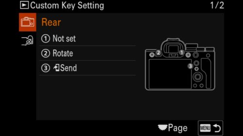 Sony a7R V Customize Key - Rear